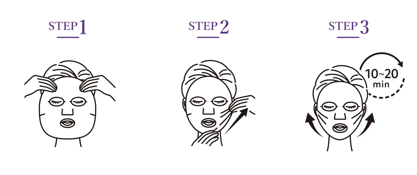 ストレッチシートマスク使用方法